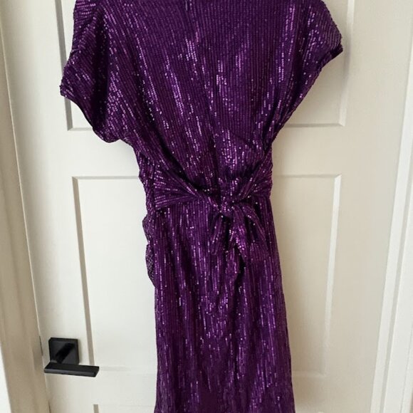 Grace Karin Sequence Dress- Purple - Size Small - Picture 2 of 5